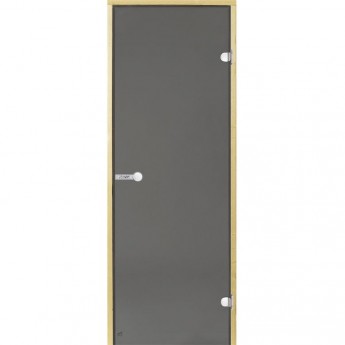 Дверь стеклянная HARVIA 7х19 коробка ольха, стекло серое Дверь стеклянная HARVIA 7х19 коробка ольха, стекло серое