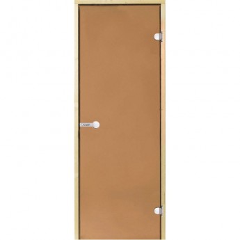 Дверь стеклянная HARVIA 8х19 коробка ольха, стекло бронза Дверь стеклянная HARVIA 8х19 коробка ольха, стекло бронза