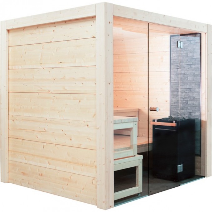 Сауна HARVIA SOLID INDOOR с электрокаменкой S2122LD Сауна HARVIA SOLID INDOOR с электрокаменкой S2122LD
